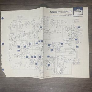 Tekfax Television Circuit Diagram Sylvania RCA Victor TV Art 1967 Tech